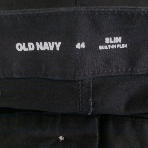 New 2 Pair Lot Men's Old Navy Chino Built-In Flex Shorts Black & Gray 44 - Picture 14 of 15